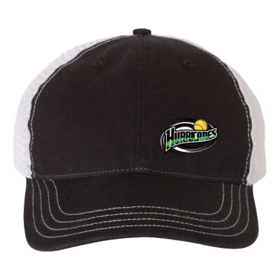 Team Logo - Softstyle Garment-Washed Trucker Cap Thumbnail