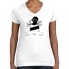 Women's Fine Jersey V-Neck Tee Thumbnail