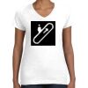 Women's Fine Jersey V-Neck Tee Thumbnail