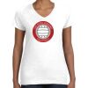 Women's Fine Jersey V-Neck Tee Thumbnail